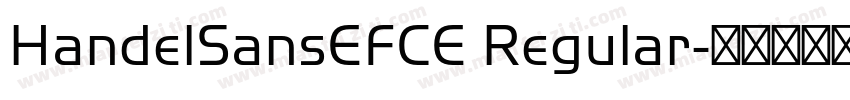 HandelSansEFCE Regular字体转换